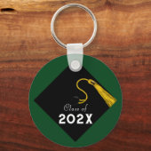 Afstuderen 2025 Green Keepsake Sleutelhanger (Achterkant)