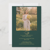 Afstuderen 2025 Groen Afstuderen Fotocollage Aankondiging (Achterkant)