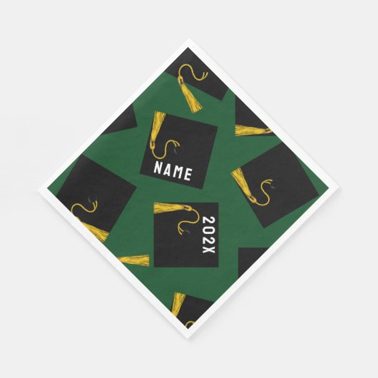 Afstuderen 2025 Groen Servet (Hoek)