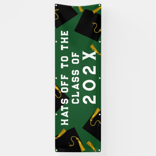 Afstuderen 2025 Groen Spandoek (Verticaal)