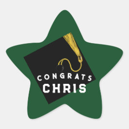 Afstuderen 2025 Groen Ster Sticker