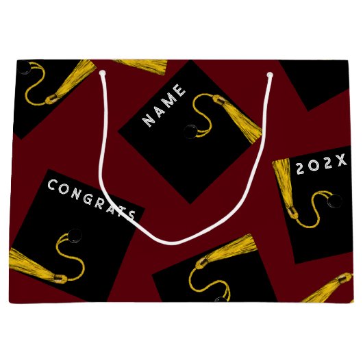 Afstuderen 2025 Grote Geschenktas Groot Cadeauzakje (Voorkant)