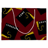 Afstuderen 2025 Grote Geschenktas Groot Cadeauzakje (Achterkant)