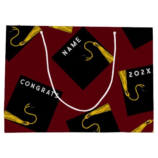 Afstuderen 2025 Grote Geschenktas Groot Cadeauzakje (Achterkant)