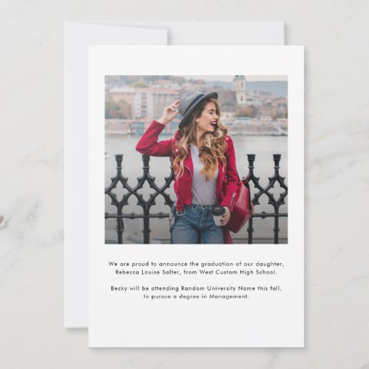 Afstuderen 2025 Kalligrafie Afstudeerder Foto Aankondiging (Achterkant)