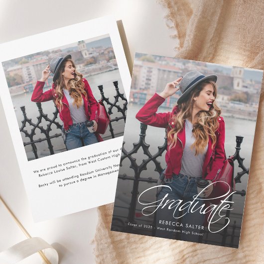 Afstuderen 2025 Kalligrafie Afstudeerder Foto Aankondiging