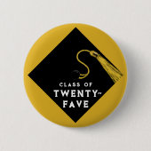 Afstuderen 2025 Keepsake Gift Ronde Button 5,7 Cm (Voorkant)