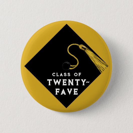 Afstuderen 2025 Keepsake Gift Ronde Button 5,7 Cm (Voorkant)