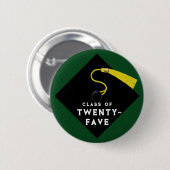 Afstuderen 2025 Keepsake Gift Ronde Button 5,7 Cm (Voorkant /achterkant)
