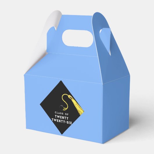 Afstuderen 2025 lichtblauw bedankdoosjes (Voorkant Zijde)