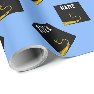 Afstuderen 2025 Lichtblauw Cadeau Cadeaupapier