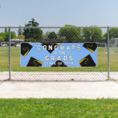 Afstuderen 2025 lichtblauw spandoek (Insitu)