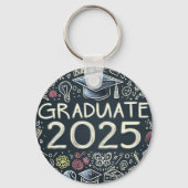 Afstuderen 2025 met Doodles Sleutelhanger (Voorkant)