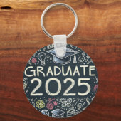 Afstuderen 2025 met Doodles Sleutelhanger (Achterkant)