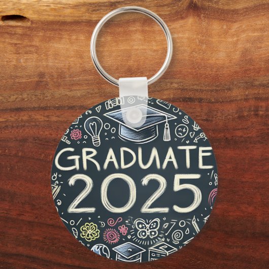 Afstuderen 2025 met Doodles Sleutelhanger (Voorkant)