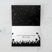 Afstuderen 2025 met wit Pet en Confetti Kaart (Binnen)