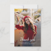 Afstuderen 2025 Modern Afstudeerder Foto Bedankkaart (Voorkant)