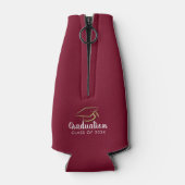 Afstuderen 2025 Modern Afstudeerder Party Custom Flesjeskoeler (Achterkant)