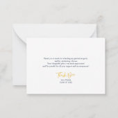 Afstuderen 2025 Modern Afstudeerder Script Bedankt Notitiekaartje (Achterkant)