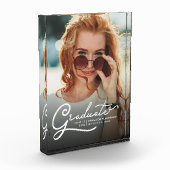 Afstuderen 2025 Modern Script Afstudeerder Keepsak Fotoblokken (Links)