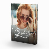 Afstuderen 2025 Modern Script Afstudeerder Keepsak Fotoblokken (Rechts)