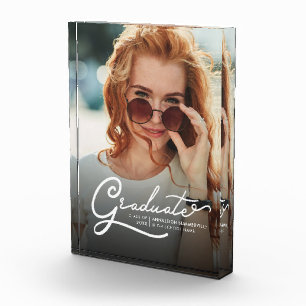 Afstuderen 2025 Modern Script Afstudeerder Keepsak Fotoblokken