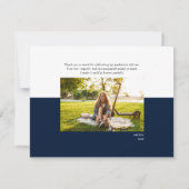 Afstuderen 2025 Modern Script Afstuderen Bedankkaart (Achterkant)