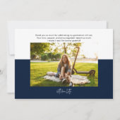 Afstuderen 2025 Modern Script Afstuderen Bedankt Aankondiging (Achterkant)