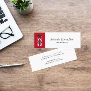 Afstuderen 2025 Modern Script Calling Mini Visitekaartje