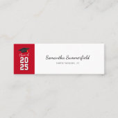 Afstuderen 2025 Modern Script Calling Mini Visitekaartje (Voorkant)