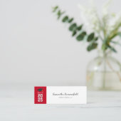 Afstuderen 2025 Modern Script Calling Mini Visitekaartje (Staand voorkant)