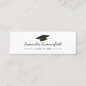 Afstuderen 2025 Modern Script Naam Mini Visitekaartje (Voorkant)
