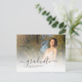 Afstuderen 2025 Moderne foto's Afstudeerder Aankondigingskaart (Staand voorkant)
