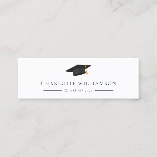Afstuderen 2025 Moderne naamgeving Mini Visitekaartje (Voorkant)