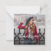 Afstuderen 2025 Multi Foto Dank u Fotokaart Notitiekaartje (Voorkant)