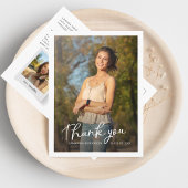 Afstuderen 2025 Multi Photo Script Bedankt Briefkaart