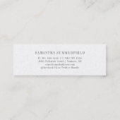 Afstuderen 2025 Naam Modern Script Contactkaartje (Achterkant)