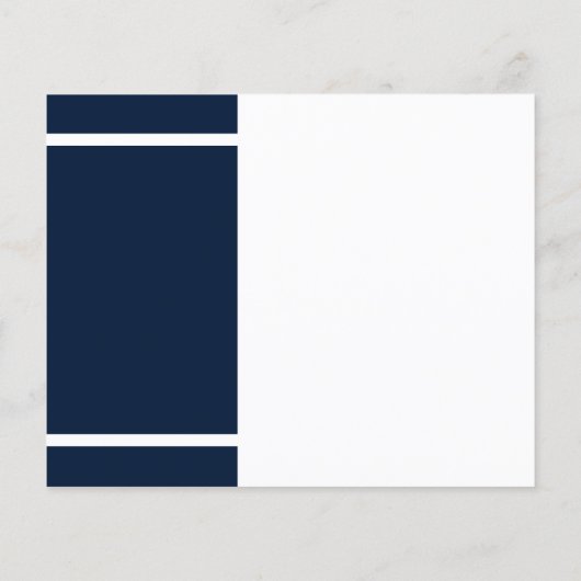 Afstuderen 2025 Navy Blue Afstudeerder Party Invit (Achterkant)