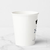 Afstuderen 2025 Navy Blue Script Afstudeerder Part Papieren Bekers (Rechts)