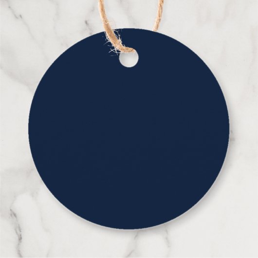 Afstuderen 2025 Navy Blue Script Custom Bedankjes Labels (Achterkant)