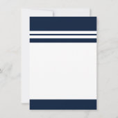 Afstuderen 2025 Navy Blue Simple Kaart (Achterkant)