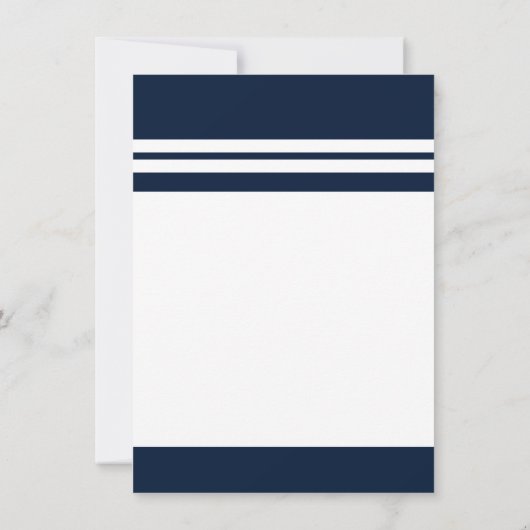 Afstuderen 2025 Navy Blue Simple Kaart (Achterkant)