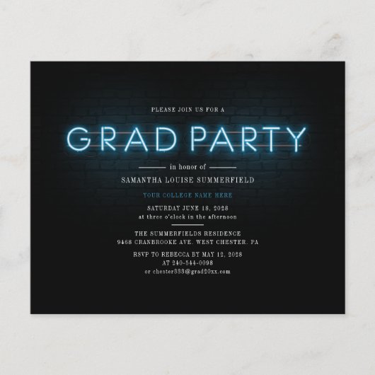 Afstuderen 2025 Neon Afstudeerder Photo Party Uitn (Voorkant)