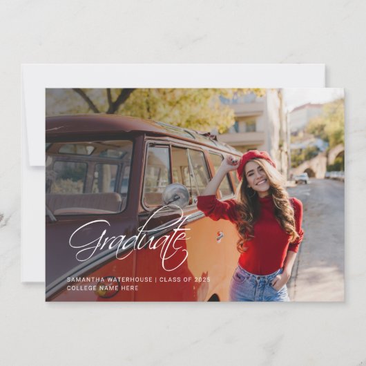 Afstuderen 2025 Nieuwste foto's Aankondiging (Voorkant)