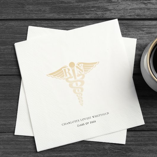 Afstuderen 2025 Nurse Pinning Party Paper Servet