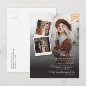 Afstuderen 2025 Open Huis Afstudeerder Multi Photo Uitnodiging Briefkaart (Voorkant / Achterkant)