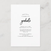 Afstuderen 2025 Open Huis Afstudeerder Photo Party Informatiekaartje (Achterkant)