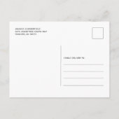 Afstuderen 2025 Open Huis Uitnodiging Briefkaart (Achterkant)