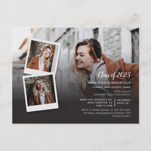Afstuderen 2025 Open Huis Uitnodiging Briefkaart (Voorkant)