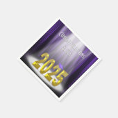 Afstuderen 2025 Paarse en gouden in de schijnwerpe Servet (Hoek)